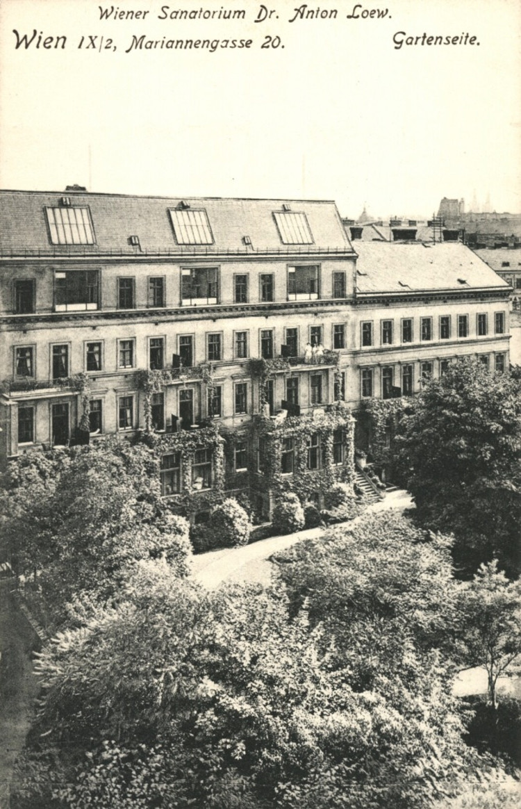 Wiener Sanatorium Dr. Anton Loew um 1909