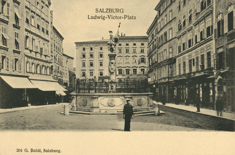 Ludwig-Victor-Platz (heute: Alter Markt) in Salzburg