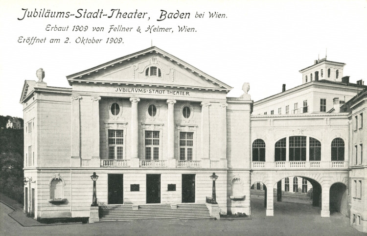 Jubiläums-Stadt-Theater in Baden bei Wien um 1909