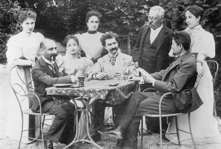 Johann Strauss und Freunde beim Kartenspiel in Bad Ischl