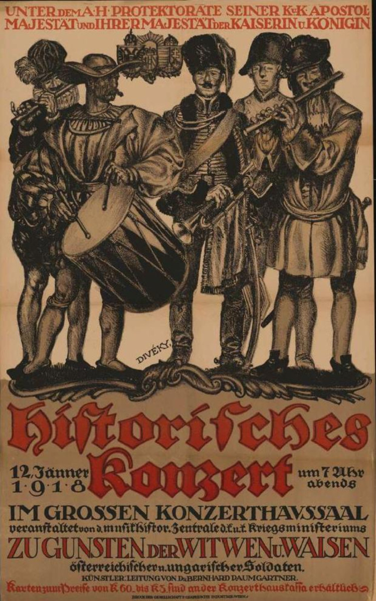 Plakat vom 12. Jänner 1918