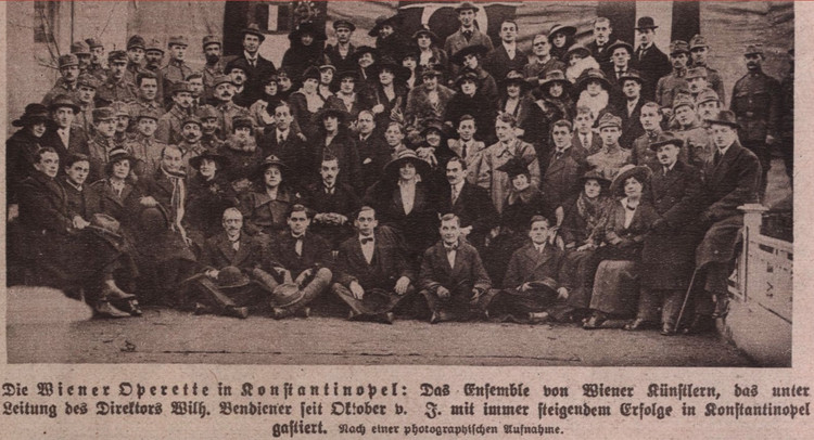 Wiener Operettenensemble in Konstantinopel, 1918