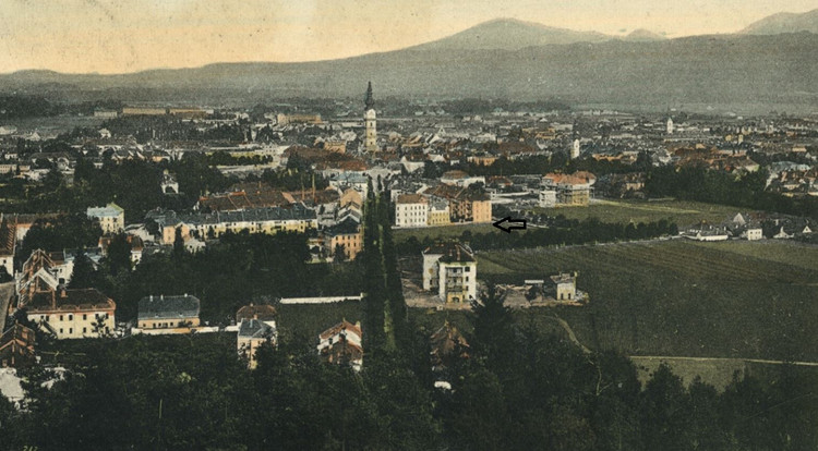 Die Khevenhüllerstraße in Klagenfurt, vor 1908